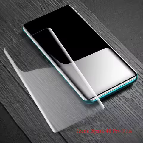 3D Curved Full Glue UV Tempered Glass For Tecno Spark 40 Pro Plus Screen Protectors For Tecno Spark 