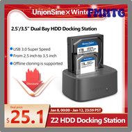 FMNTG Union ine Dual Bay HDD-Docking station mit Offline-Klon Sata zu USB 2. 0 HDD-Klon-Docking station für 3,0/2.5 ''SSD-HDD-Gehäuse NRFGB