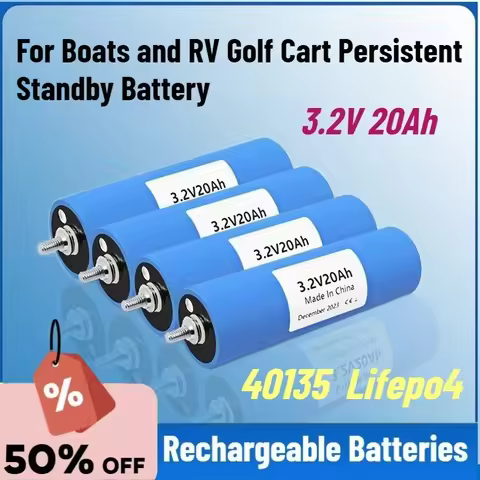High-Capacity 40135 3.2V 20000mAh Lifepo4 Battery Pack Solar Energy System for Boats and RV Golf Car