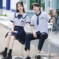 Korean Style School Uniform Junior High School Primary School Student Summer British Preppy Style Cl