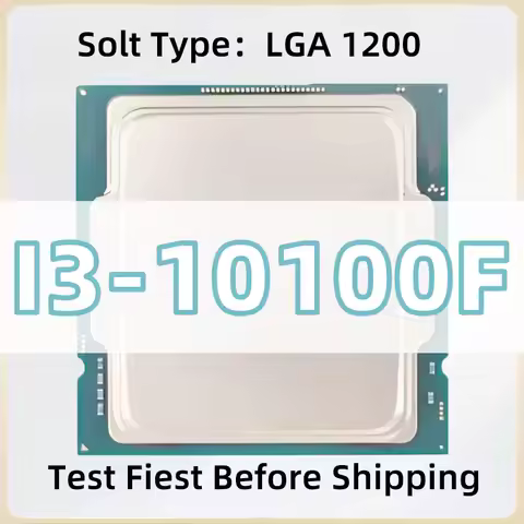 Core I3 10100F CPU 3.60GHz 4-Core 8-Thread 65W 6MB LGA1200 Processor For Desktop i3-10100F Without I