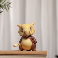 [Solid Wood Stitching] Pokemon Cubone Cubone Ebony White Pine Figure 12 [Ingenious Woodwork Unique] 