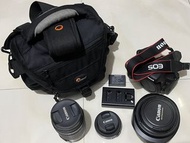 Canon EOS 750D 淨機 18-135天涯鏡 10-22超廣角 24f2.8大光圈人像 相機袋