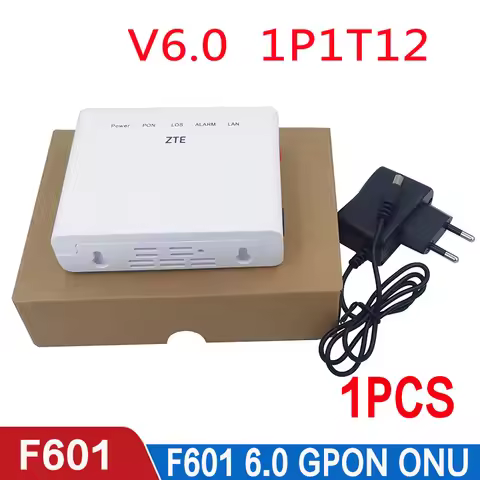 GPON F601 Version 6.0 1P1T12 Terminal ONT ONU fiber Optical Terminal 1GE Original Apc Upc Compatible