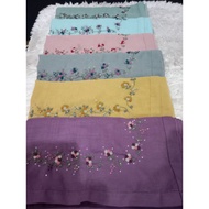 Field 52 Qaireen Hand-Embroidered Bawal Headscarf Bawal Bawal Selapis Bawal Sulam