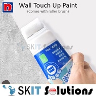 Nippon Paint Wall Touch Up Paint w/ Roller Brush White DIY Household Home Coating Cover Doodle Stain