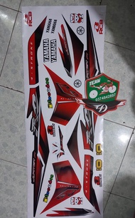 Tem xe jupiter Fi tem rời mẫu tem Rc chế cao cấp dán xe đỏ xe đen