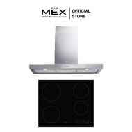 MEX Set รุ่น HVC264 + K633X90 เตาไฟฟ้าและเครื่องดูดควันกระโจมทรงกล่อง