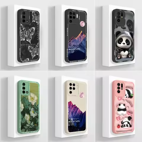 For OPPO F19 F19s F19Pro F19Pro+ Phone Case Cute Panda Funda Soft Durable Silicone Coque For F19 Pro