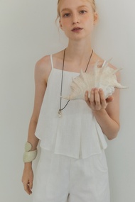 olive lane Lina Linen Sleeveless Top