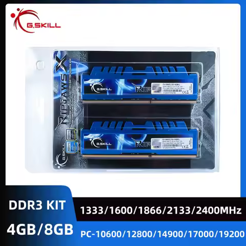 G.SKILL Ripjaws X DDR3 8GB 4GB KIT 1333MHz 1600MHz 1866MHz 2133 MHz 2400MHz DIMM 240Pin 1.5V PC3-149