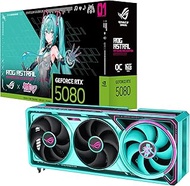 ASUS ROG ASTRAL RTX5080 16GB GDDR7 OC Hatsune Miku Edition Quad Fan Gaming Graphics Card (NVIDIA DLS