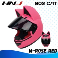 HNJ 902 CAT Men's Full Face Motorcycle Helmet Single Shade Motor Helmet Women