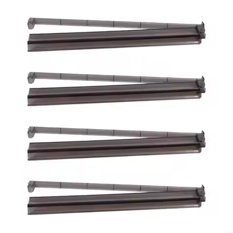 4PCS Modern American Mahjong Rack Set with Sliding Pusher Clear Acrylic Mahjong Tile Holder For Home