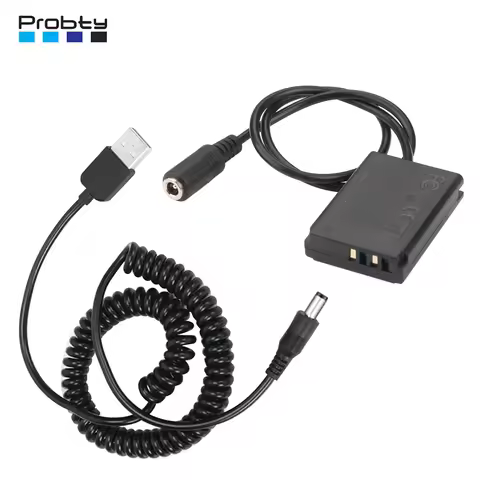 Probty NB13L NB-13L Dummy Battery DR-110 USB-A Power Adapter DC Coupler For Canon G7X2 G7X3 G5X2 G9X