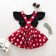 Minnie Mouse Dress For Baby Girl 1st Birthday Set Party Dress Ootd Baby Dress For Girl 1 2 Years Old
