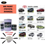 WK PAINT AUTOMOTIVE 2K PAINT TOYOTA AVANZA 2K PAINT AEROSOL 400CC/ 0.5L/ 1L/ 5L