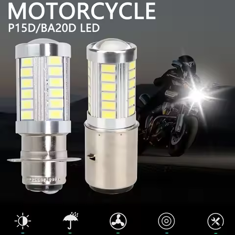 1X P15D 33SMD H6M LED Ba20d 5630 Fog Light Lamp Auto Motorcycle Motor Bike Headlights High Low Beam 