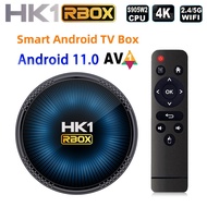 HK1 RBOX W2 Android 11 Smart TV Box Amlogic S905W2 Quad Core 2G 4GB 16GB 32GB 64GB 2.4G 5G Dual Wifi BT4.0 4K HDR HK1RBOX Player