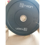20kg Bumper Plates Olympic Weight Plate 5cm Hole Rubber Weight Plate Weight Lifting Crossfit Gym Equ