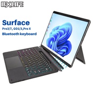 Ultra-Slim Wireless Keyboard Bluetooth type-c charging with touchpad backlight Magnetic attachment 12° tilt for Microsoft Surface Pro 8/9 /Pro X /Go Go2/Go3/ Pro 7/6/5/4/3