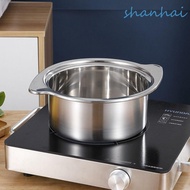 SHANHAI Stock Pot with Lid, One Person Stainless Steel Cooking Boiling Pot, Pan Cookware Saucepan wi
