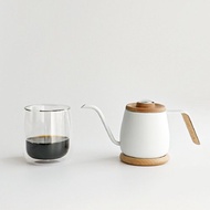 TAMAGO單人咖啡手沖簡單組 手沖壺雙層玻璃杯 金點設計 生日 禮物