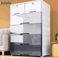 Koala 65CM Width Storage Cabinet Thickened Drawer Cupboard Plastic Drawer Storage Cabinet Kids Wardrobe Household Plastic Cabinet