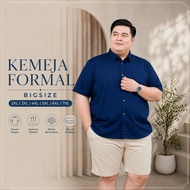 KEMEJA Jumbo Short Sleeve Men's Shirt | Jumbo Work Shirt | Men's Black Short Shirt | Shirt BIG SIZE 