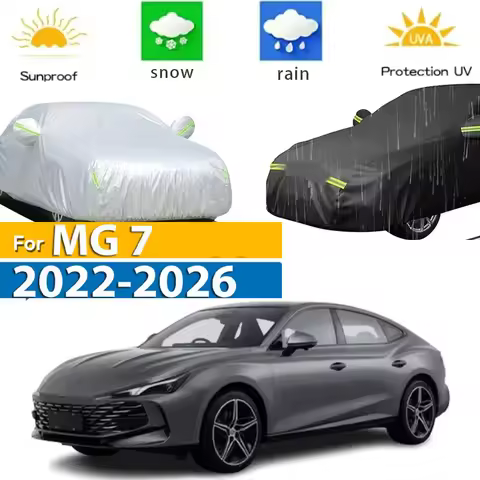 For MG7 MG 7 2022 - 2026 Full Car Covers Outdoor Sun Anti UV Rain Snow Dust Protection Oxford Cloth 