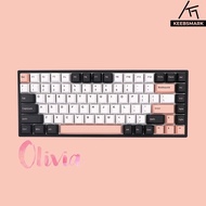 166 Keys GMK Olivia Clone Keycaps Cherry profile Doubleshot PBT