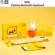 Youpin Miffy Foldable Bluetooth Keyboard Notebook Wireless Bluetooth Silent Magnetic Mini Ultra-Thin