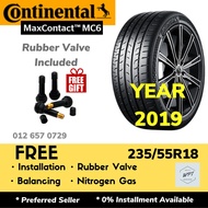 235/55R18 CONTINENTAL MaxContact MC6 ( Installation ) New Tires Tyre Tayar Baru Pasang WPT NIPPON Kereta Wheel Rim 18