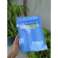 LAMINATED Gcash Rate(cash in &amp; Cash out) Laminated
