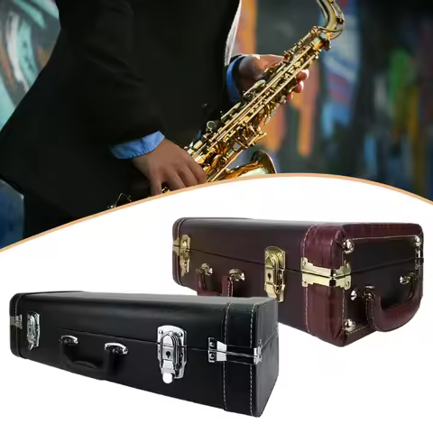 Alto Saxophone Case Portable,Shockproof Luggage Hard Briefcase,Padded Protective with Handle Sax Gig