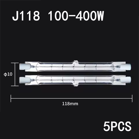 5PCS J118 100W 200W 300W 400W R7S High Power Corn Lamp Replace Halogen Light LED Glass Tube COB Ligh