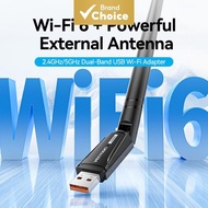 Vention USB WiFi Dongle Adapter AX900 with 5dBi High Gain Antenna, Dual Band 5GHz 2.4GHz Connector f