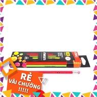 Pencil 2B Neon Deli U518 00 (1 box of 12c).- Bao Quan Stationery