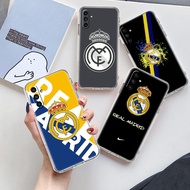 Soft black phone case for Samsung A22 A32 A40S A42 A5 M30 real madrid cf