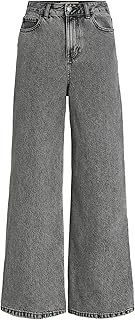 Jack & Jones Female Wide Fit Jeans JXTOKYO Wide HW R6119 Jeans DNM Noos, Grey Denim, 28W x 30L