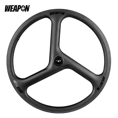 A3L Carbon Trispoke Wheel 700C 35mm Fixie Track Road Bike Wheelset Lightweight Aero NSK Bearings Cli