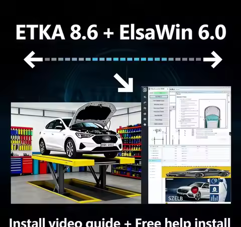 Elsawin 6.0 Automotive Repair Software - Electronic Parts Catalogue ETKA 8.3 2026 Newest Tech for Gr
