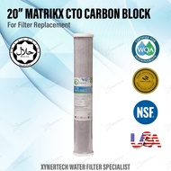 20" Halal MATRIKX CTO Carbon Block Water Filter Matrix KX CTO