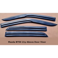 Mazda BT50 2021 2022 2023 2024 2025 2026 2027 Door Visor / Mugen Door Visor (made in malaysia)