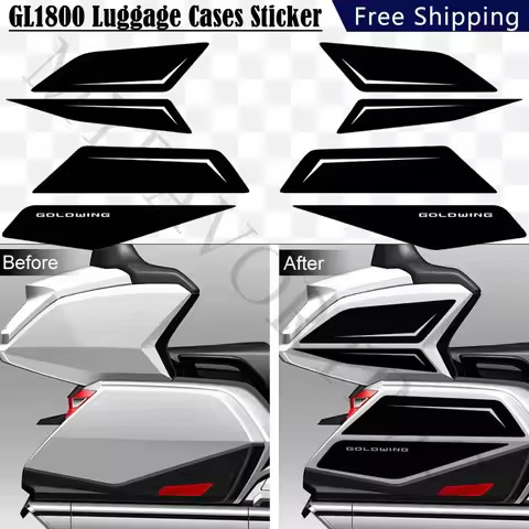 Decal Trunk Luggage For HONDA Goldwing GL1800 GL 1800 Tank Pad Tour Stickers Decal Kit Cases Protect