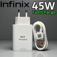 Charger INFINIX 45Watt Fast Charging Type C ORIGINAL 100% Cesan Infinix Note 30 GT 10 PRO Zero 20 Ze