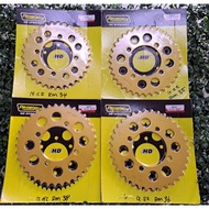 Yamaha RXZ/Y110/LC135 Rear Sprocket GOLD Promorin 415 34T/35T/36T/37T 4 Lubang