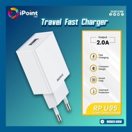 Remax 10w 2a Single Port Usb A Travel Charger