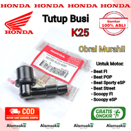 Tutup Busi Kepala Cangklong Busi Motor Honda Beat FI Beat POP Beat Sporty ESP Scoopy ESP Scoopy FI Ori Original Premium Honda K25 - 30700-K25-600