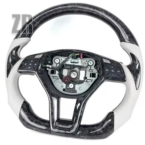 Carbon Fiber Sports Steering Wheel For Mercedes Benz W176 W246 A B C GLA CLA CLS M Class W204 C117 C